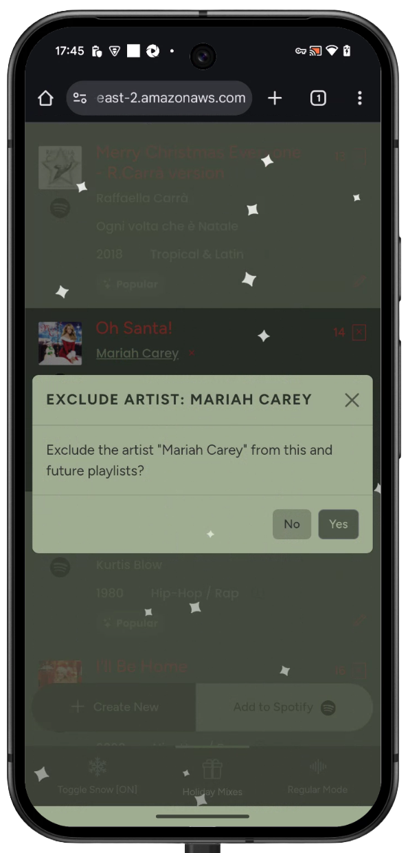 Inline Artist Filter